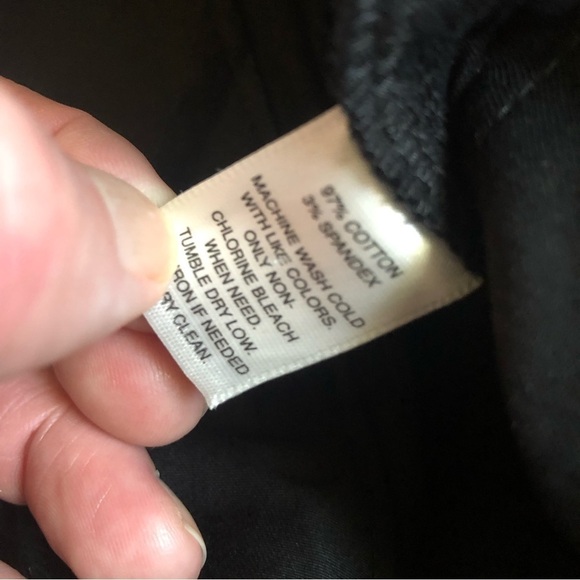 WHBM Black Ruffled Hem Straight Skirt - Picture 7 of 9